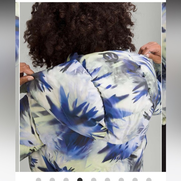 NWT Lululemon Wunder Puff Jacket / Chromatic Cloudscape Multi / 0 - Picture 8 of 9